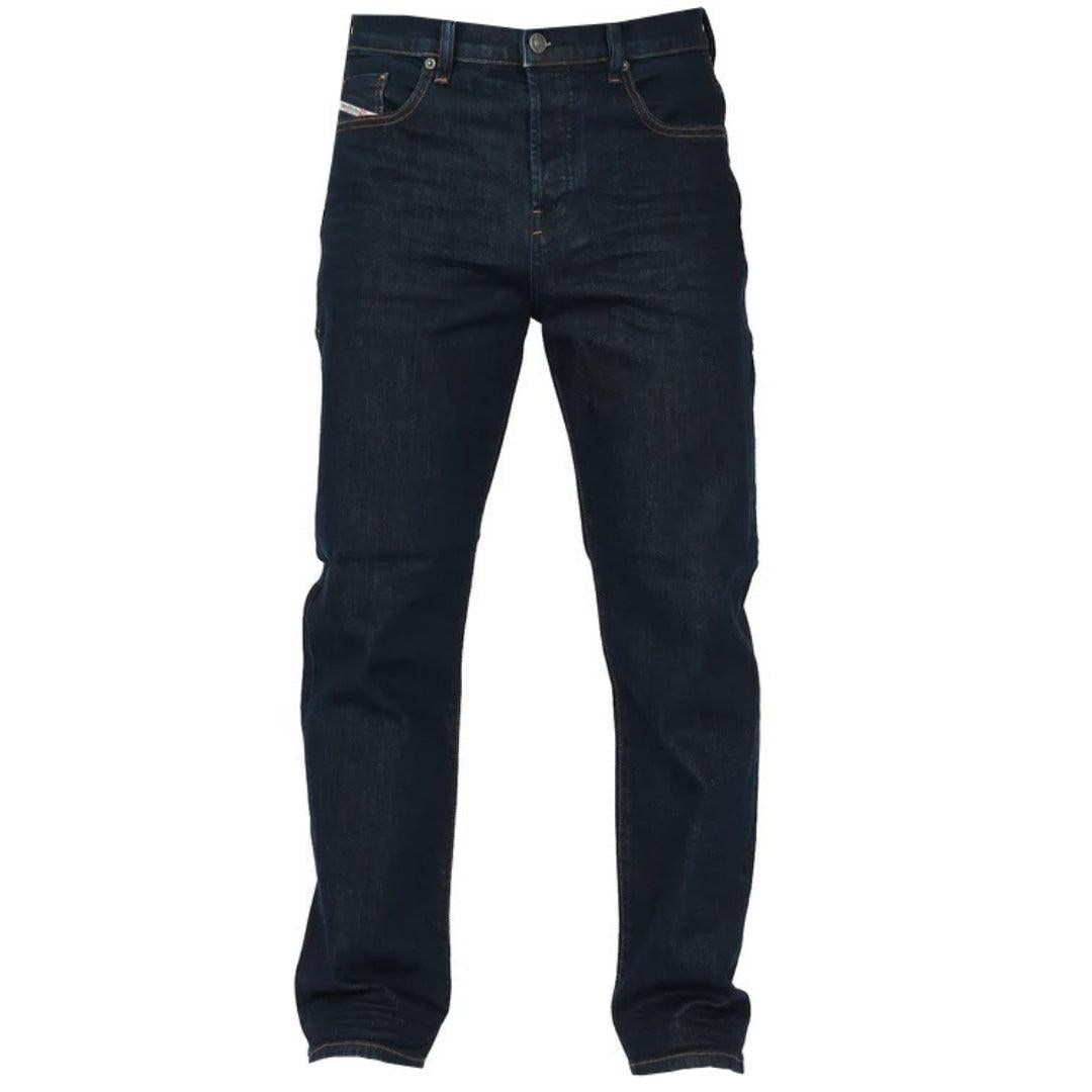 Dark Blue - Front - Diesel Mens D-Viker Jeans