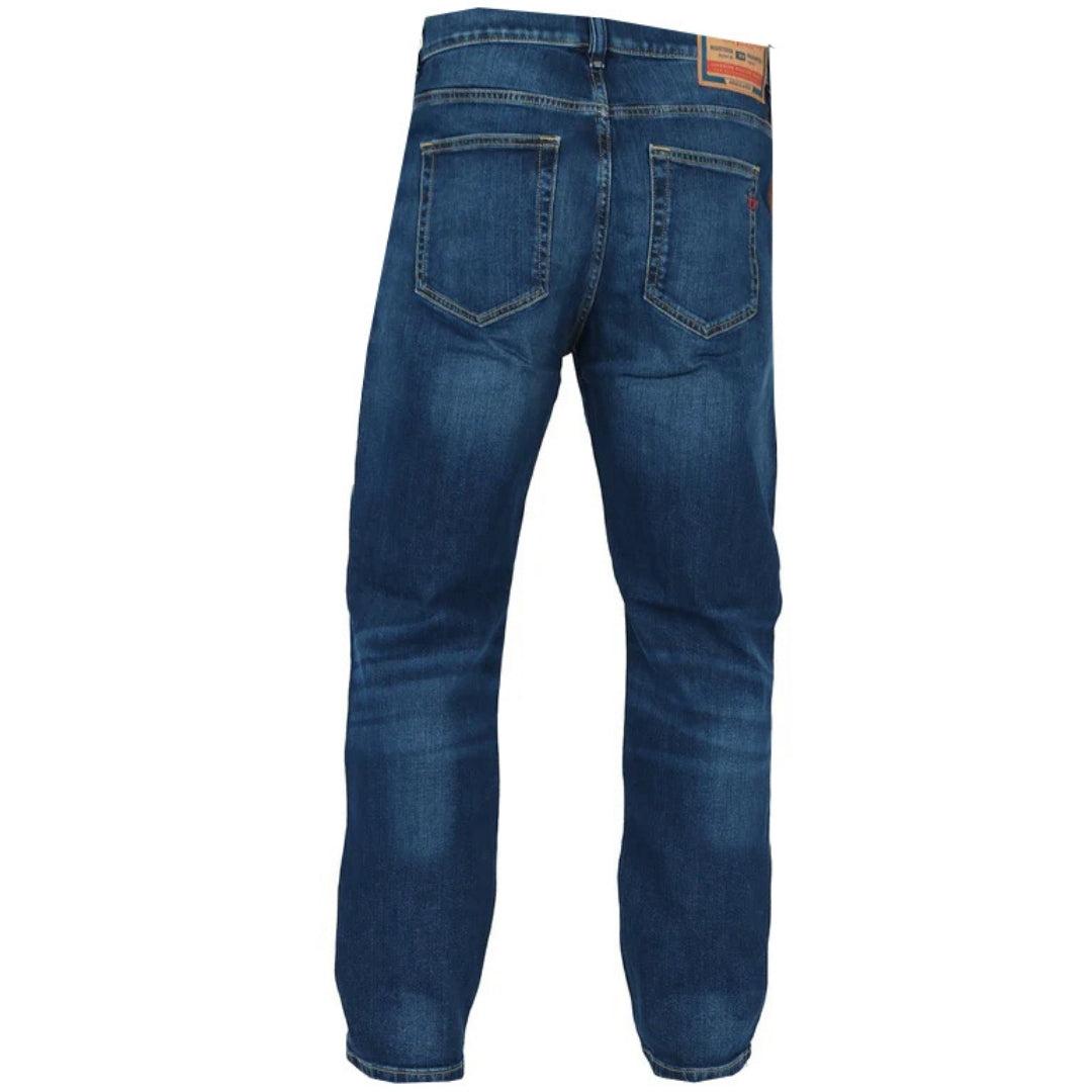 Dark Blue - Close up - Diesel Mens D-Viker Jeans