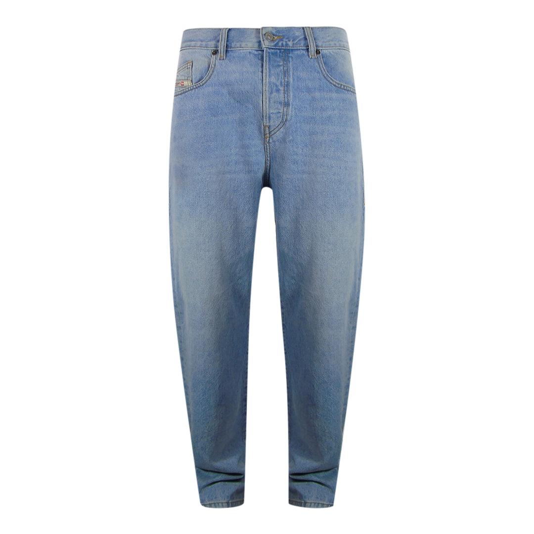 Light Blue - Front - Diesel Mens D-Viker Jeans