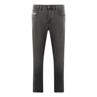 Grey - Side - Diesel Mens D-Viker Jeans