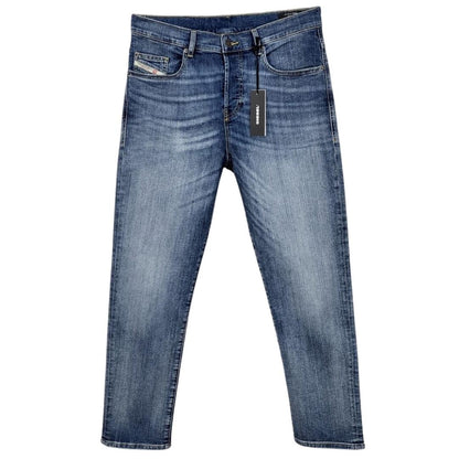 Mid Blue - Back - Diesel Mens D-Viker Jeans