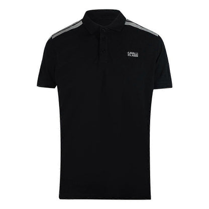 Black - Front - Cavalli Class Unisex Adult Taped Shoulders Polo Shirt