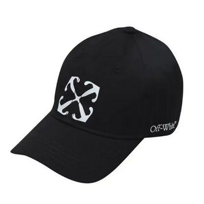 Black - Side - Off-White Arrow Cotton Baseball Cap