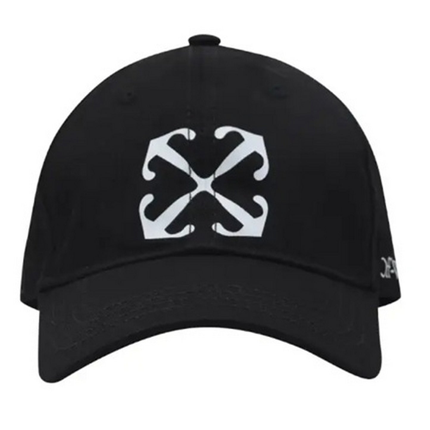 Black - Front - Off-White Arrow Cotton Baseball Cap