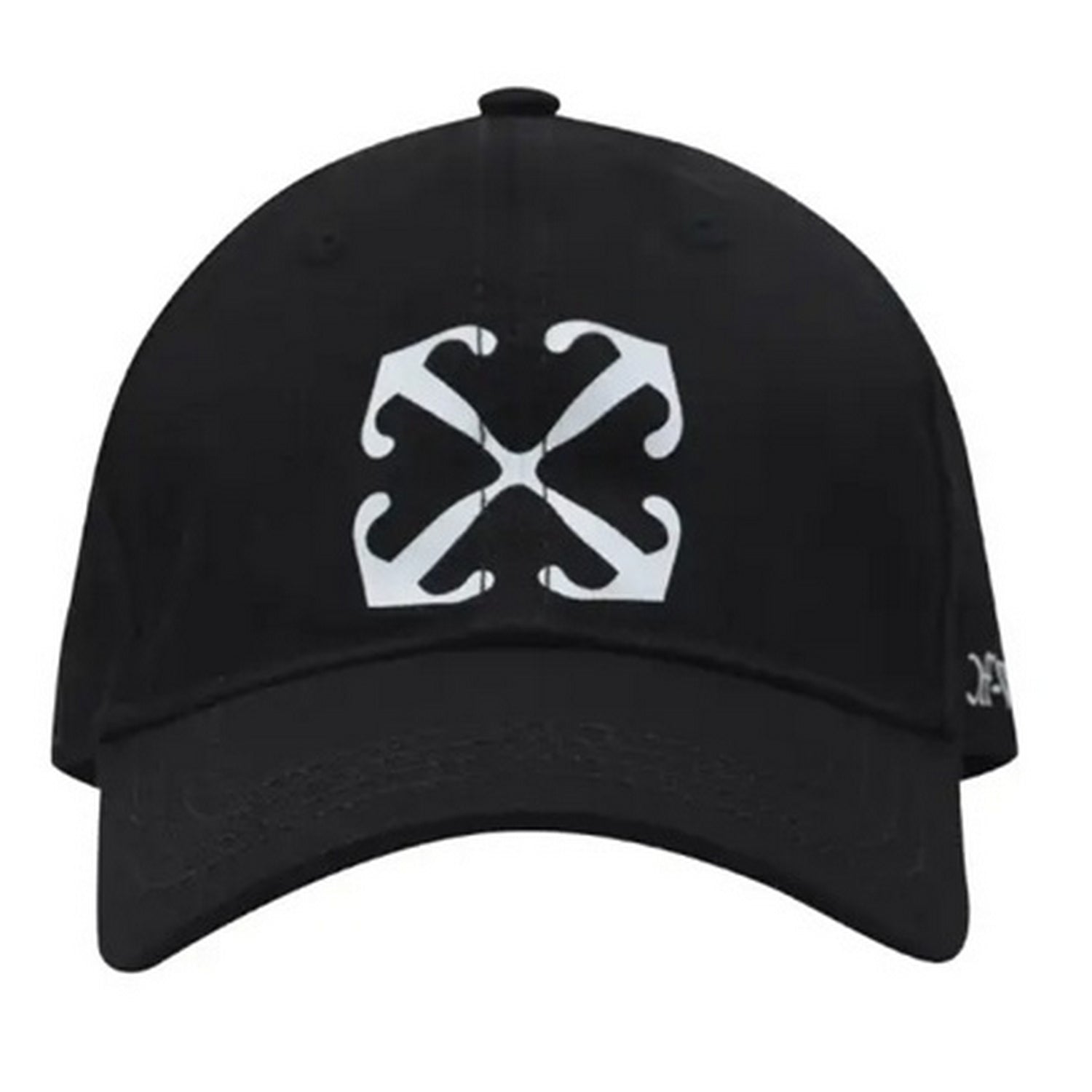 Black - Front - Off-White Arrow Cotton Baseball Cap