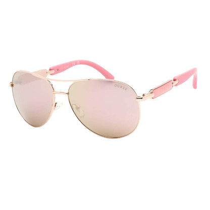 Rose Gold - Back - Guess Womens-Ladies GU7295 28G 60 Sunglasses
