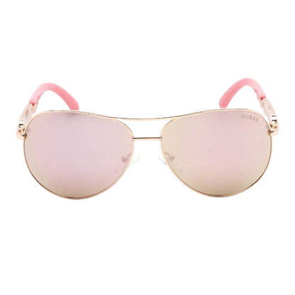 Rose Gold - Front - Guess Womens-Ladies GU7295 28G 60 Sunglasses