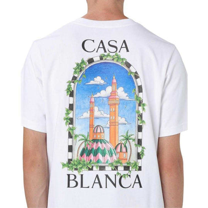 White - Side - Casablanca Unisex Adult Vue De Damas T-Shirt