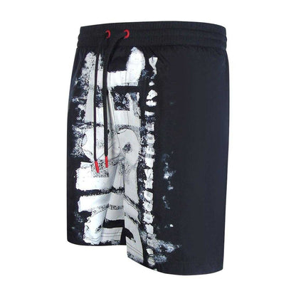 Black - Side - Diesel Mens BMBX-Powel Beach Board Shorts