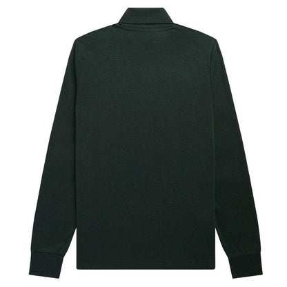 Green - Back - Fred Perry Unisex Adult Roll Neck Long-Sleeved T-Shirt