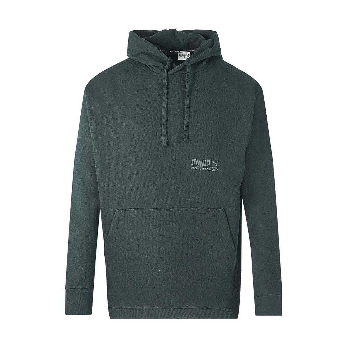 Black - Front - Puma Mens Classics Heavyweight Hoodie