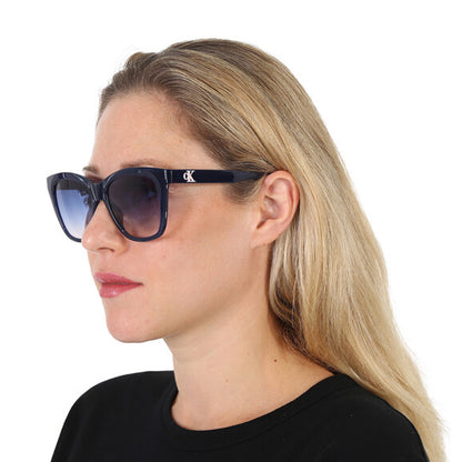 Blue - Pack Shot - Calvin Klein Womens-Ladies Gradient Sunglasses