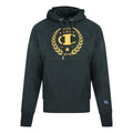 Black - Front - Champion Mens Rome Logo Hoodie