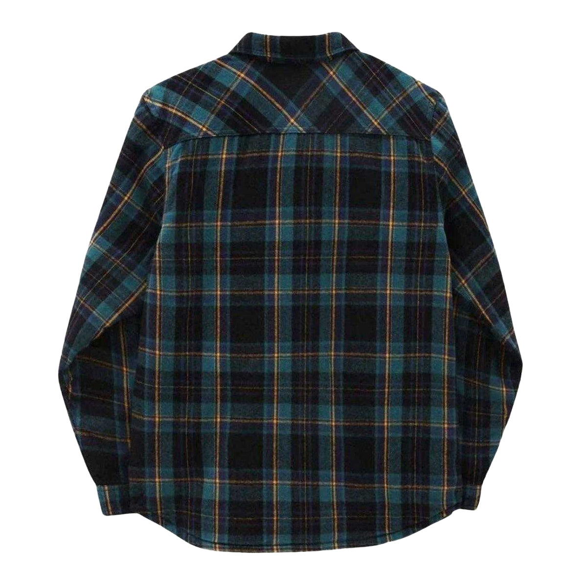 Green-Yellow-Black - Back - Vans Mens Brickell Checked Shirt