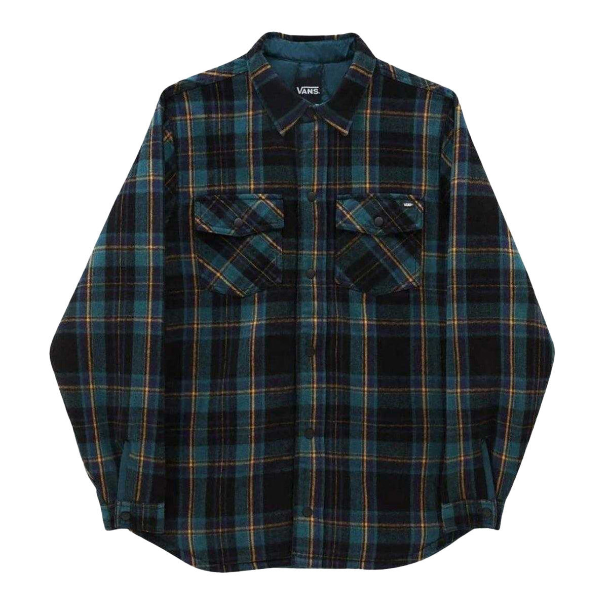 Green-Yellow-Black - Front - Vans Mens Brickell Checked Shirt