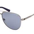 Blue-Gunmetal - Lifestyle - Guess Mens Logo Matte Sunglasses
