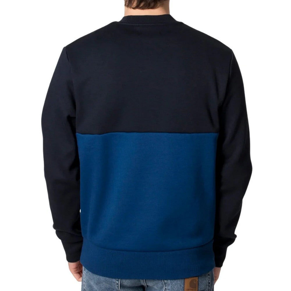 Cobalt Blue - Back - Fred Perry Unisex Adult Colour Block Sweatshirt