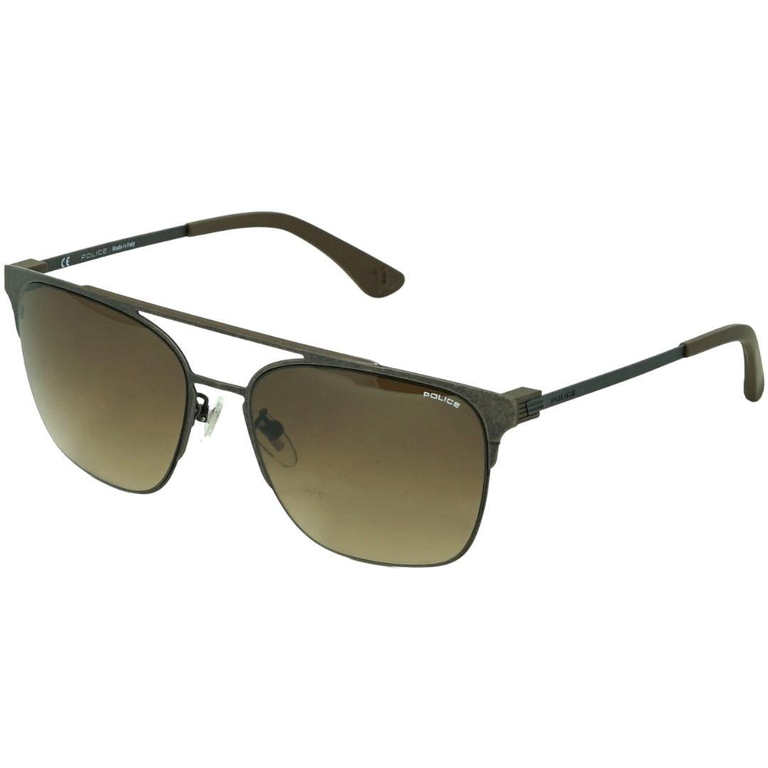 Brown - Side - Police Mens Spl347M Sunglasses
