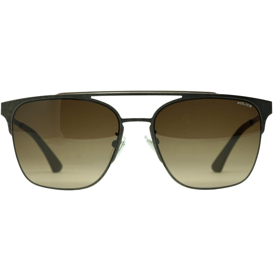 Brown - Front - Police Mens Spl347M Sunglasses
