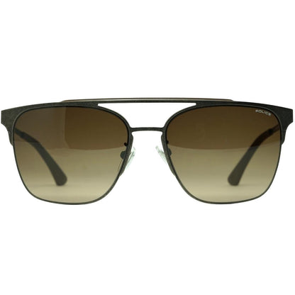 Brown - Front - Police Mens Spl347M Sunglasses