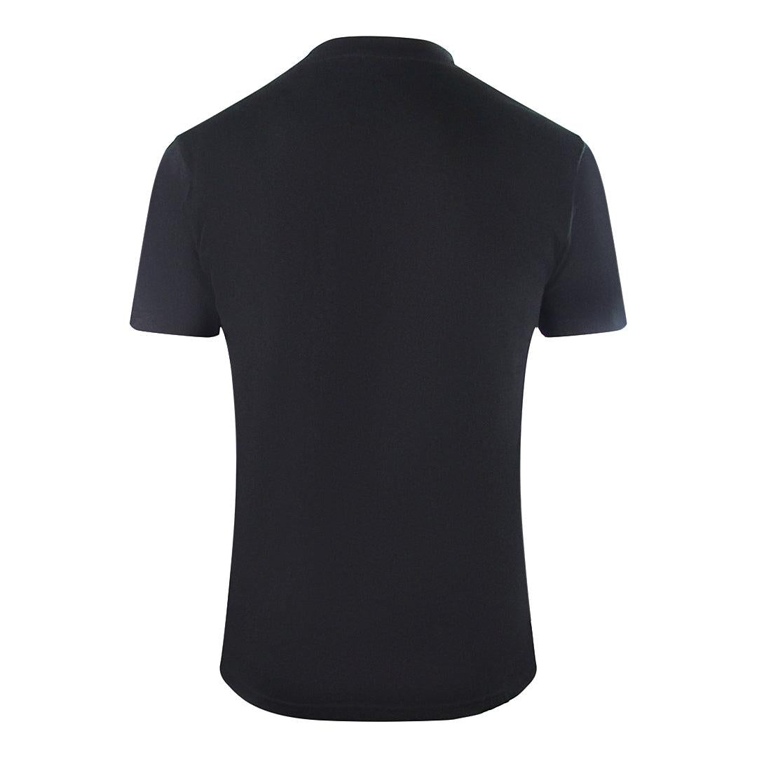 Black - Back - Cavalli Class Mens Flaming Logo T-Shirt