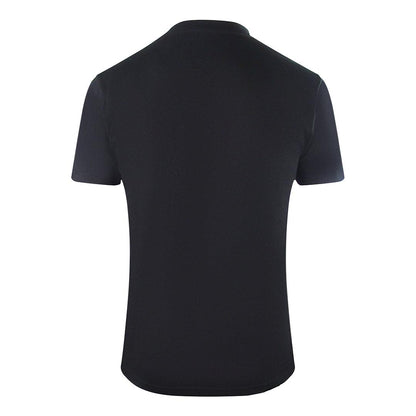 Black - Back - Cavalli Class Mens Flaming Logo T-Shirt