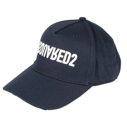 Navy Blue - Side - DSquared2 Reversed Logo Baseball Cap