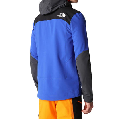 Blue-Black - Side - The North Face Mens Hybrid Soft Shell Jacket