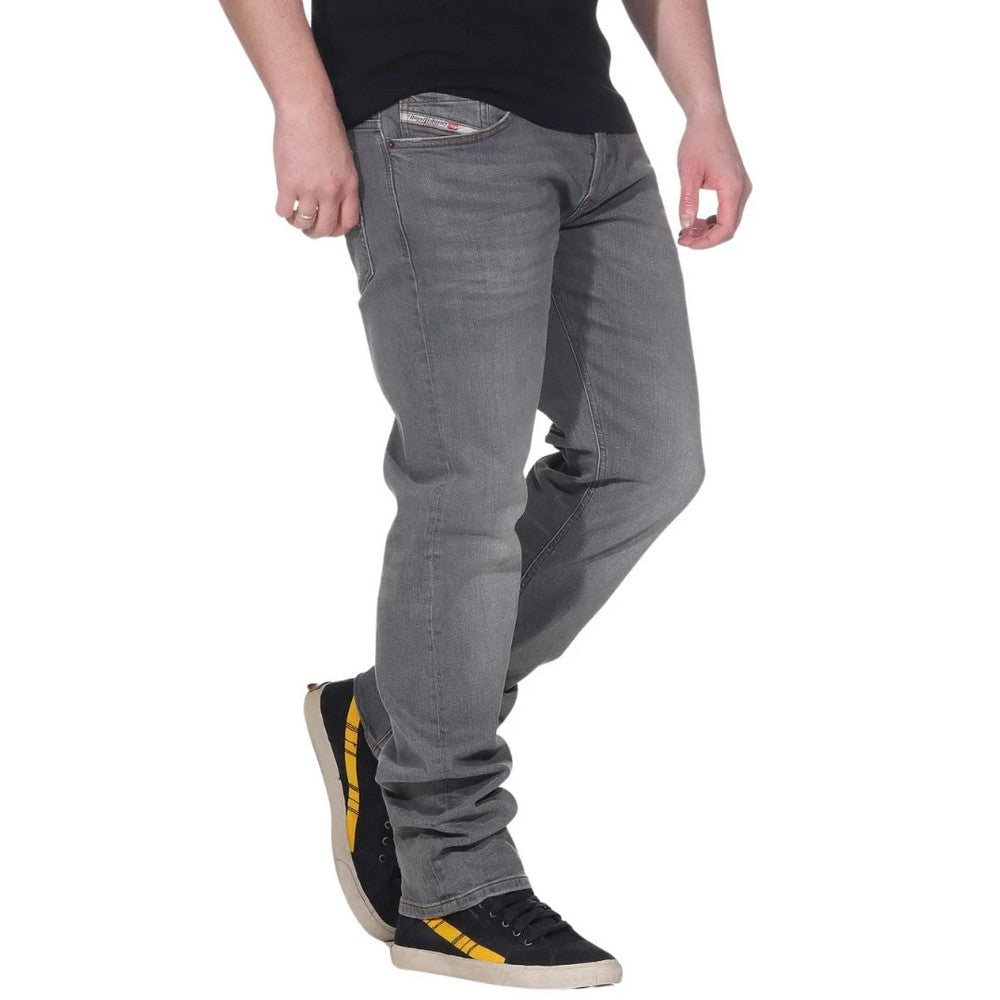 Light Grey - Side - Diesel Mens Tepphar-X Plain Jeans