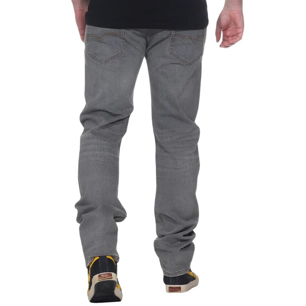 Light Grey - Back - Diesel Mens Tepphar-X Plain Jeans