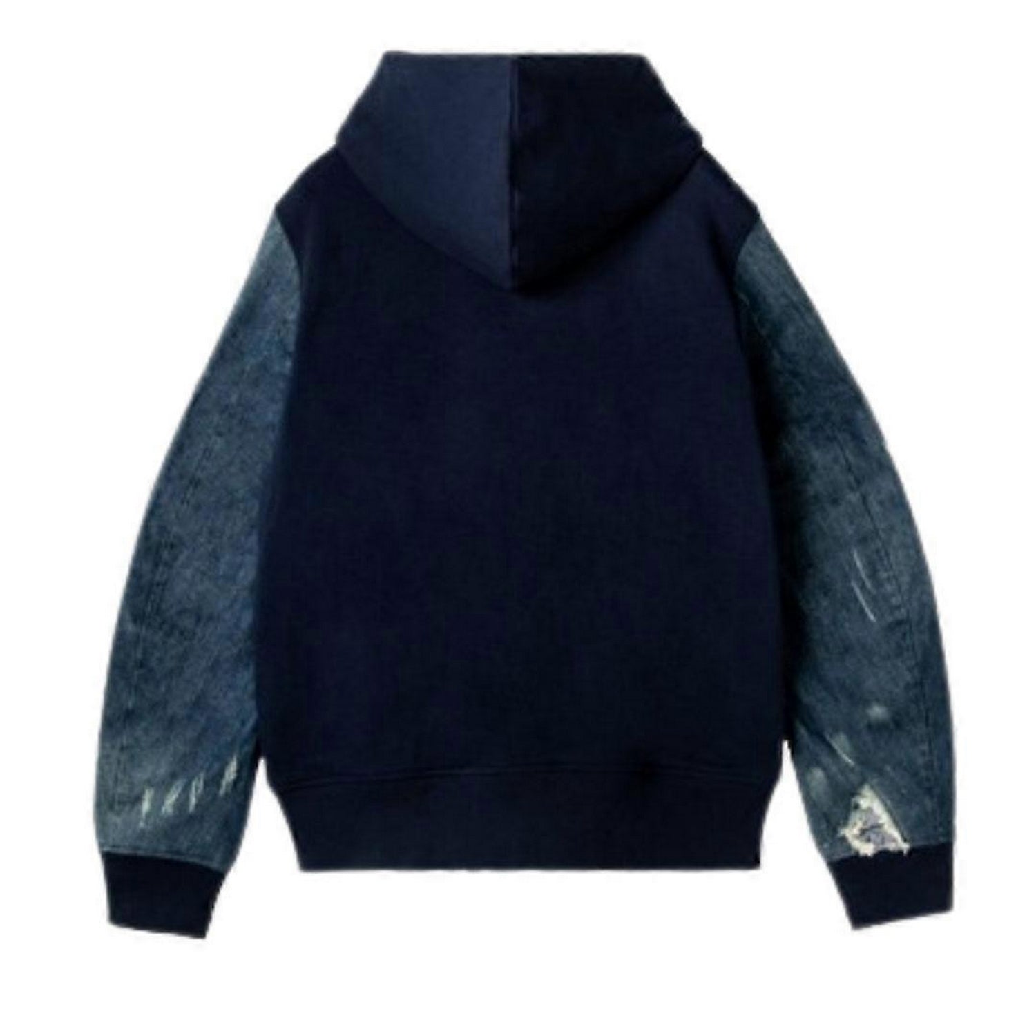 Blue - Back - Diesel Mens Denim Sleeve Jacket