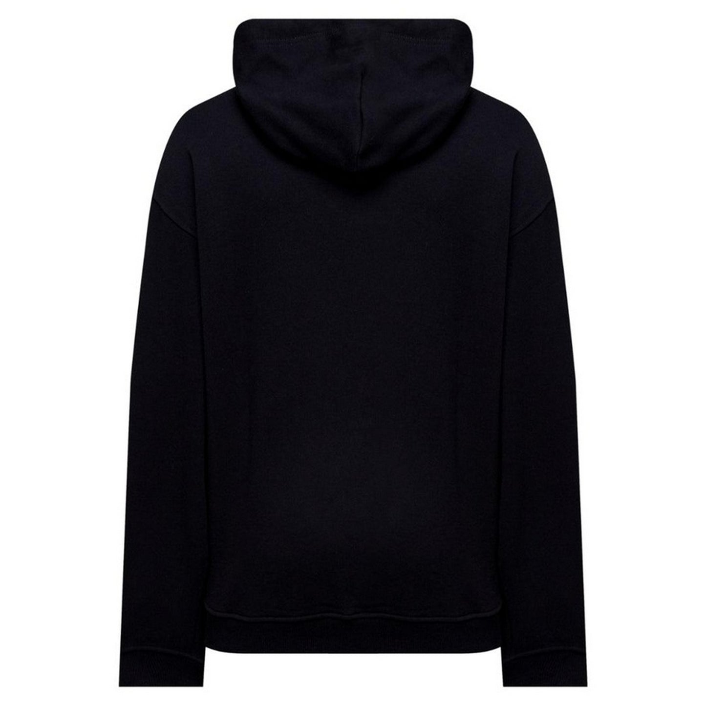 Black - Back - Diesel Mens Double Destroyed Logo Hoodie