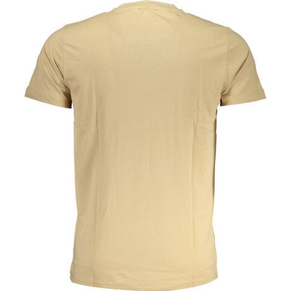 Beige - Back - Cavalli Class Mens Bold Logo T-Shirt