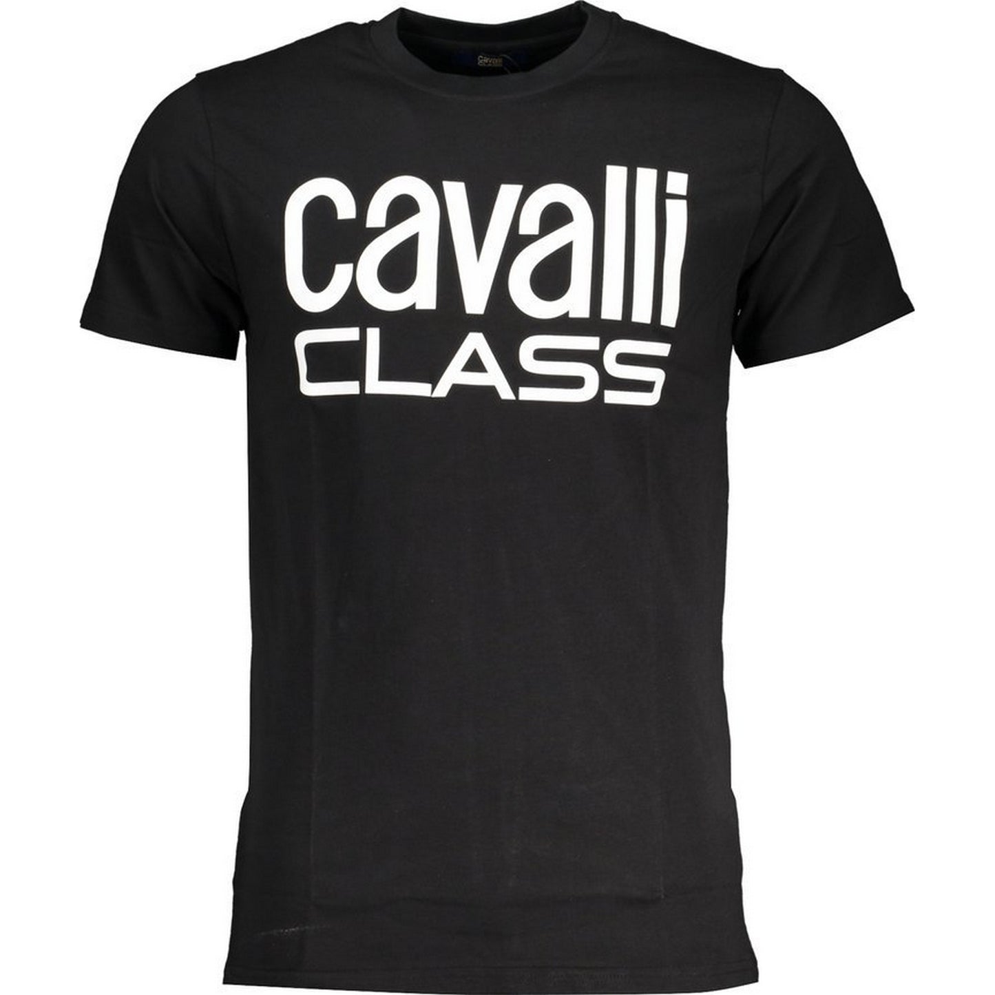 Black - Front - Cavalli Class Mens Bold Logo T-Shirt
