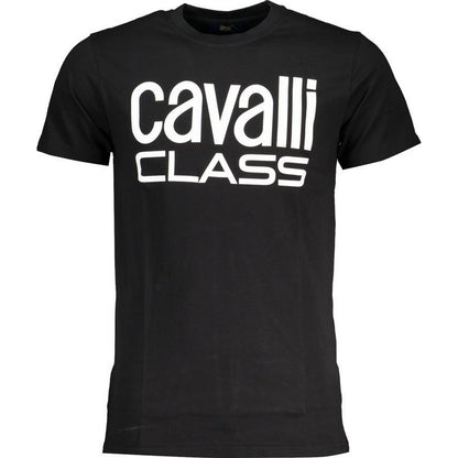 Black - Front - Cavalli Class Mens Bold Logo T-Shirt