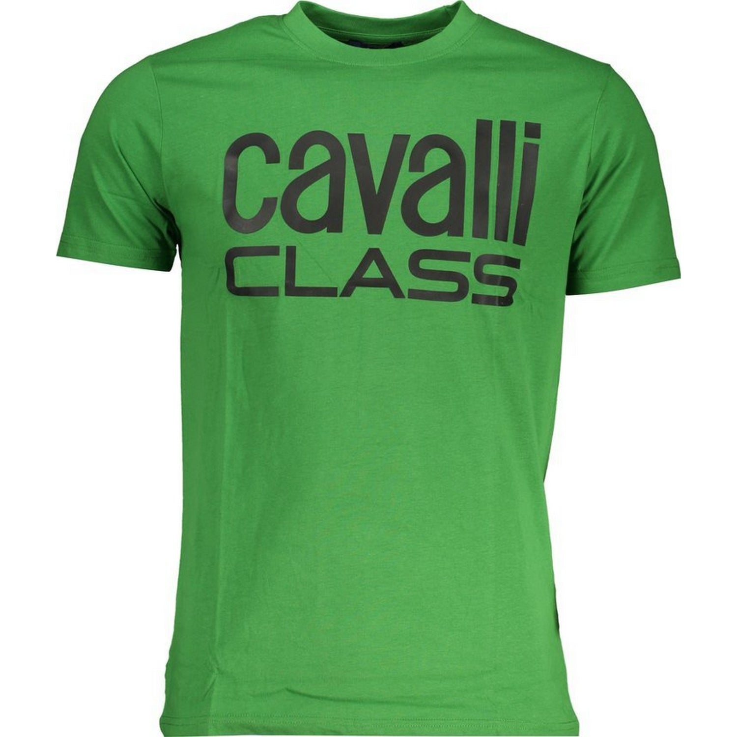 Green - Front - Cavalli Class Mens Bold Logo T-Shirt
