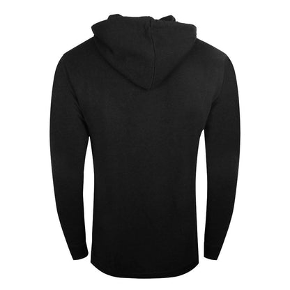 Black - Back - Cavalli Class Mens Floral Logo Full Zip Hoodie