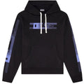 Black - Front - Diesel Mens Faded Logo Hoodie