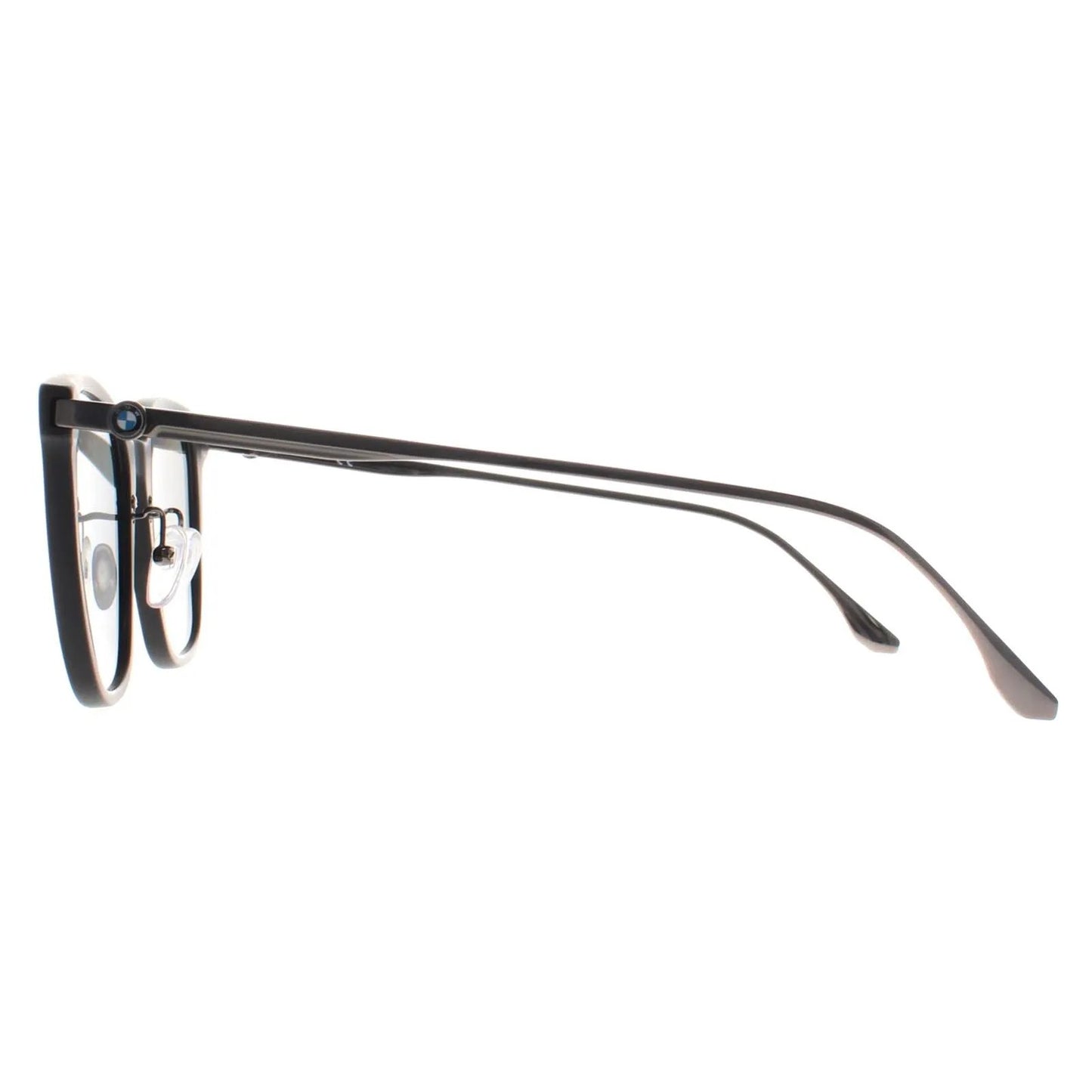 Black - Side - BMW Mens Matte Smoke Polarised Sunglasses