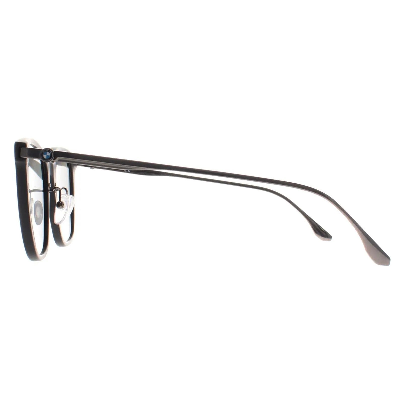 Black - Side - BMW Mens Matte Smoke Polarised Sunglasses
