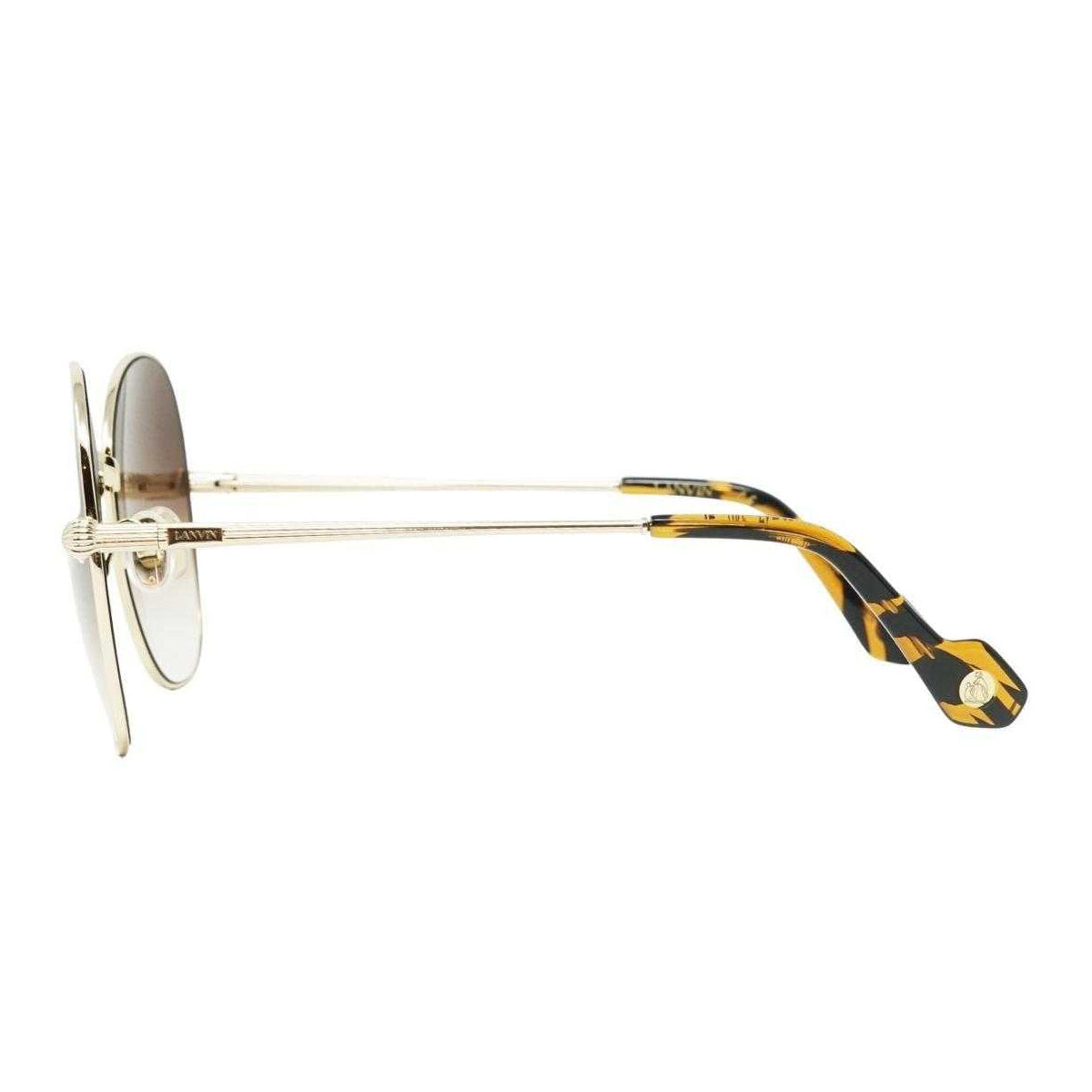 Brown-Gold - Back - Lanvin Mens Gradient Sunglasses