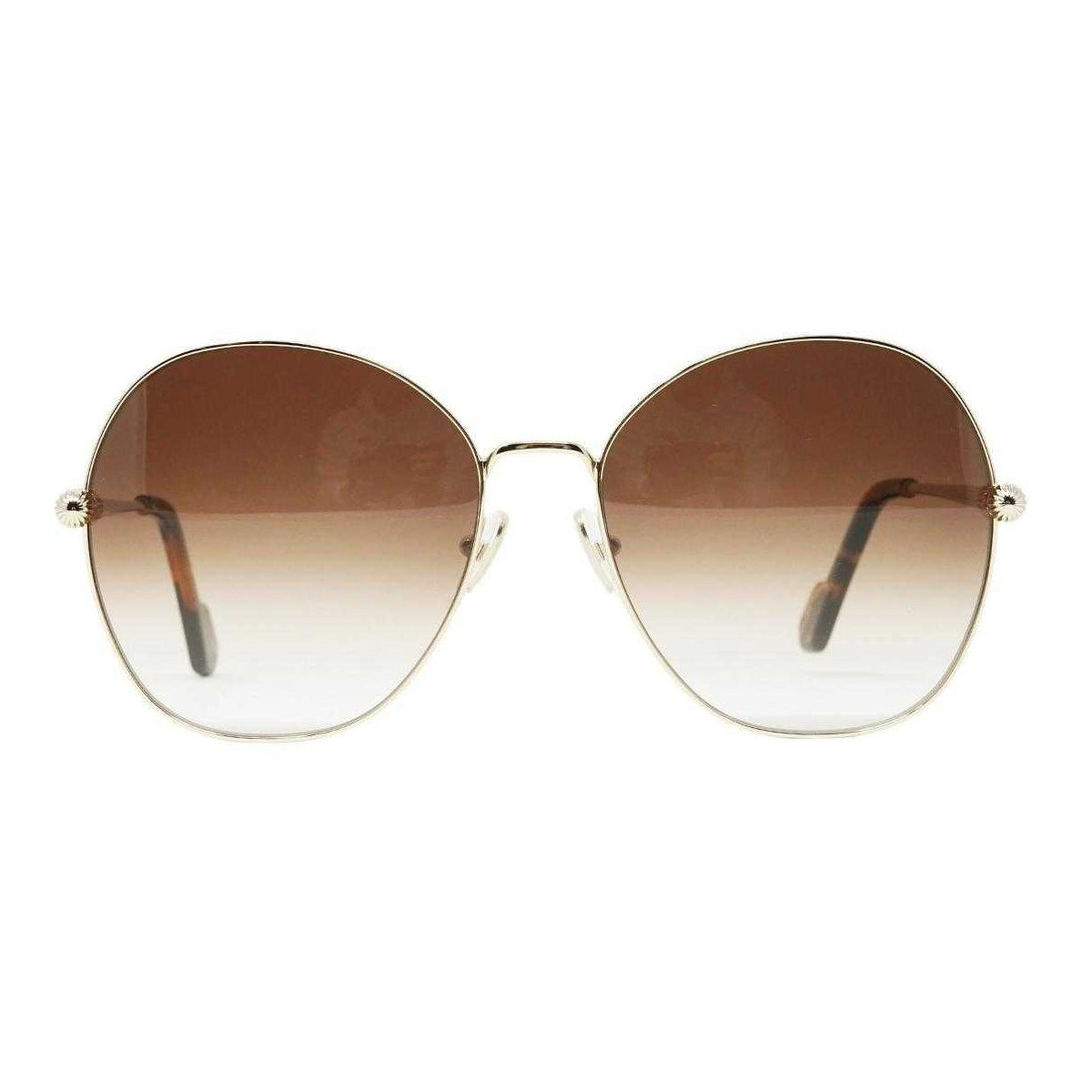 Brown-Gold - Side - Lanvin Mens Gradient Sunglasses