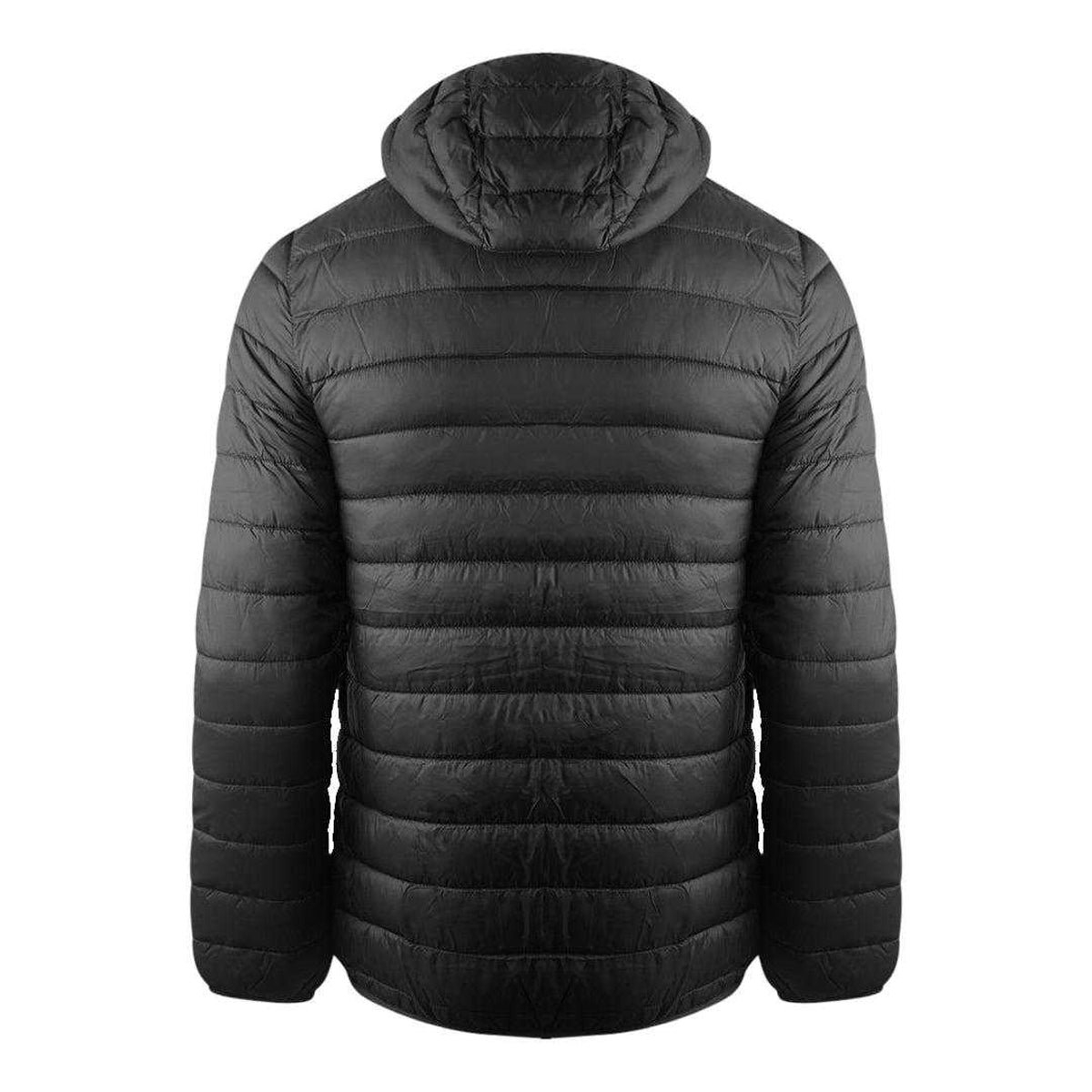 Black - Back - Aquascutum Mens London Quilted Logo Jacket