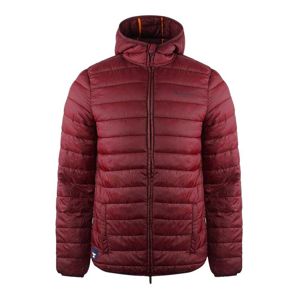 Bordeaux Red - Front - Aquascutum Mens London Quilted Logo Jacket