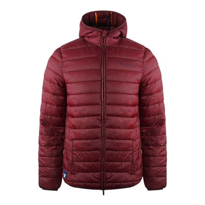 Bordeaux Red - Front - Aquascutum Mens London Quilted Logo Jacket
