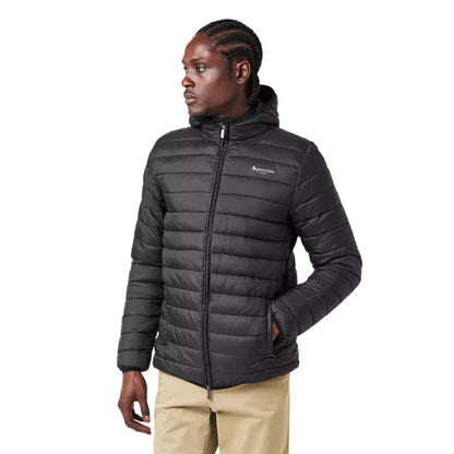 Black - Side - Aquascutum Mens London Quilted Logo Jacket