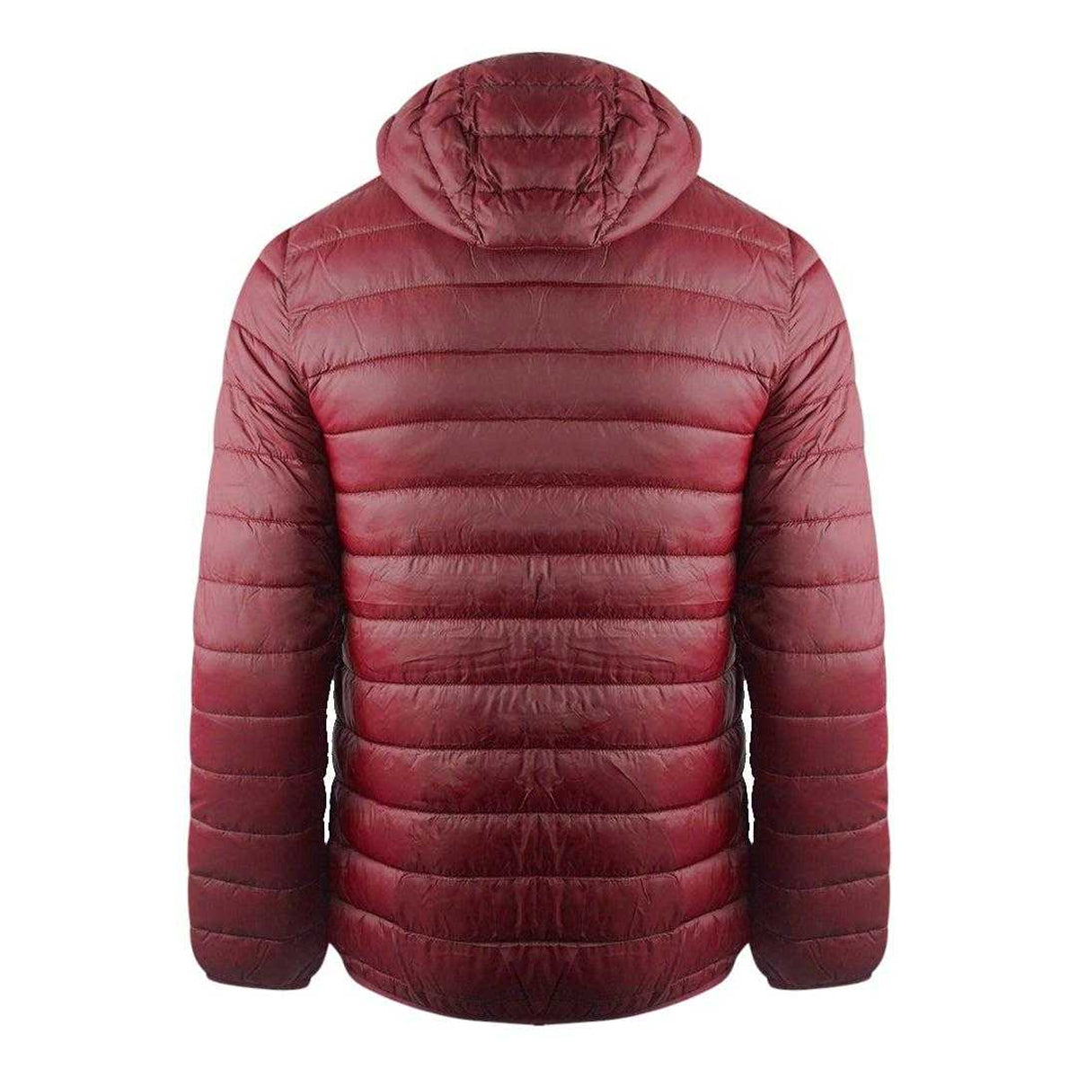 Bordeaux Red - Back - Aquascutum Mens London Quilted Logo Jacket