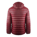 Bordeaux Red - Back - Aquascutum Mens London Quilted Logo Jacket