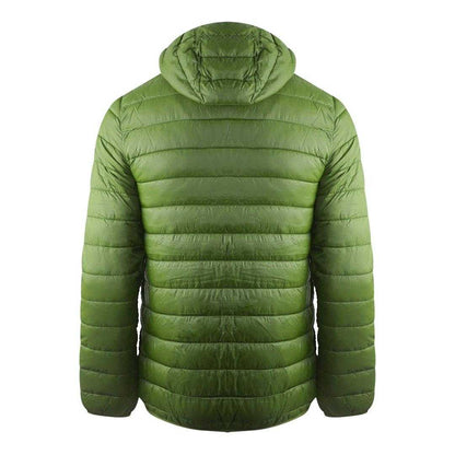 Green - Back - Aquascutum Mens London Quilted Logo Jacket
