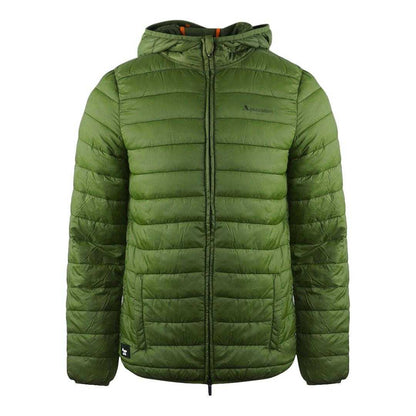 Green - Front - Aquascutum Mens London Quilted Logo Jacket